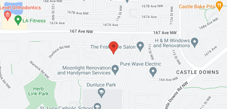 map of 16516 116 ST NW